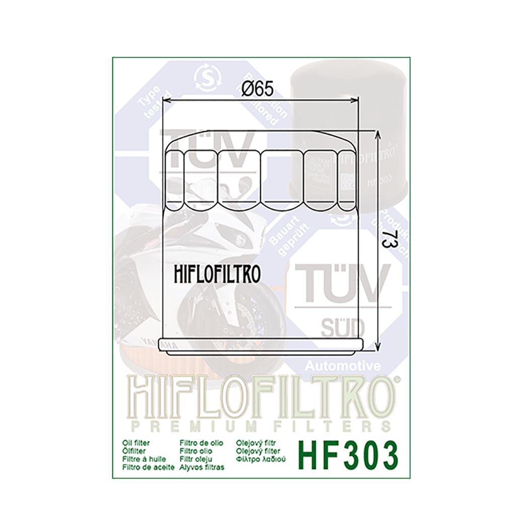 Hiflo Ölfilter Schwarz