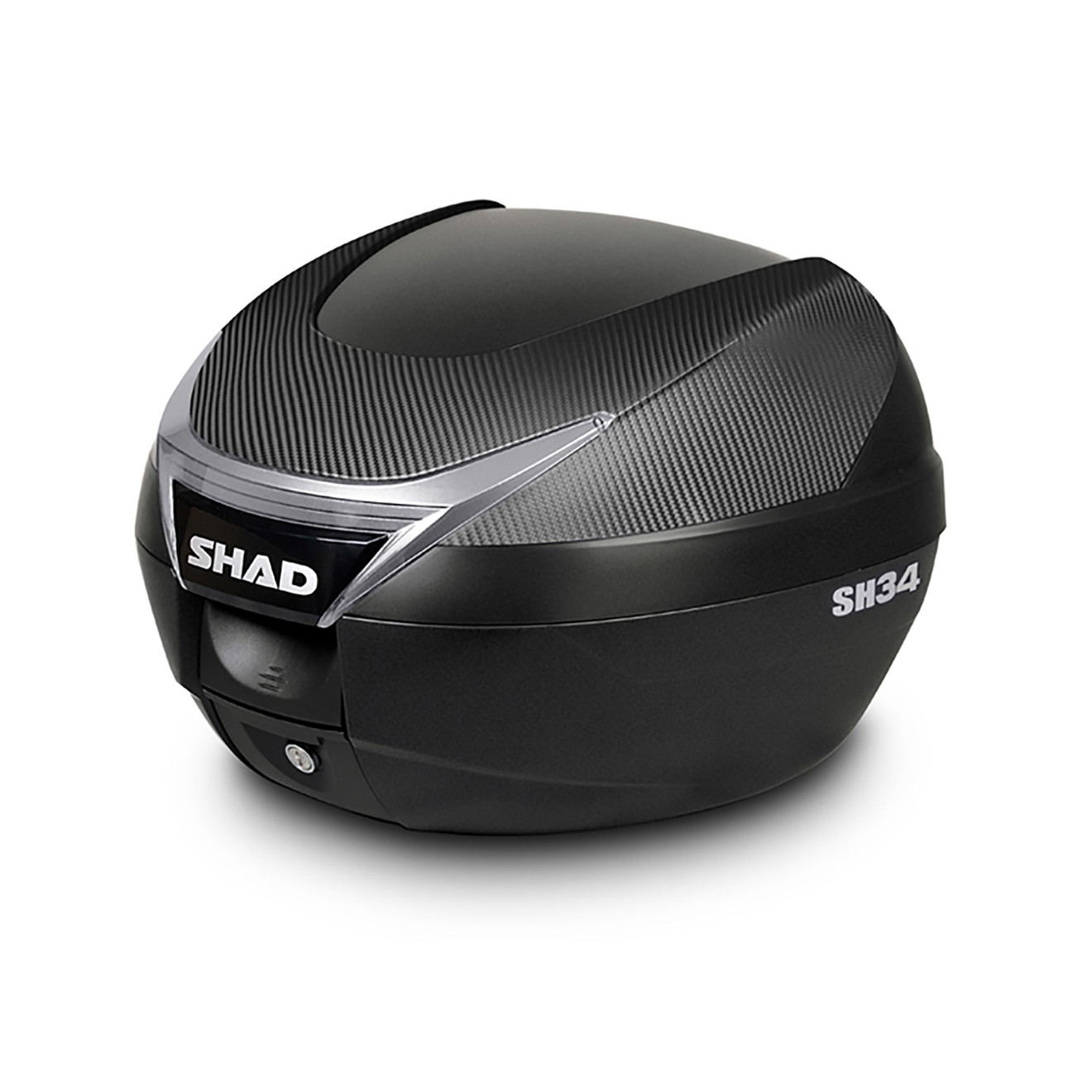 SHAD Topcase SH34 Carbon mit Trägerplatte
