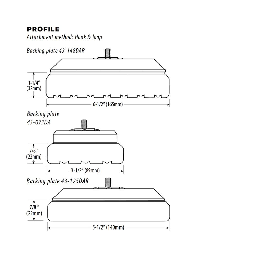Lake Country Polierpad 75mm CCS black Finishing Cutback 22mm Ø 75/90mm