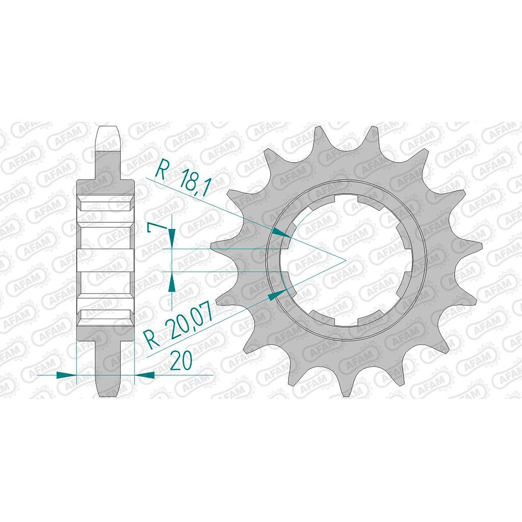 AFAM Ritzel #530 15 Zähne