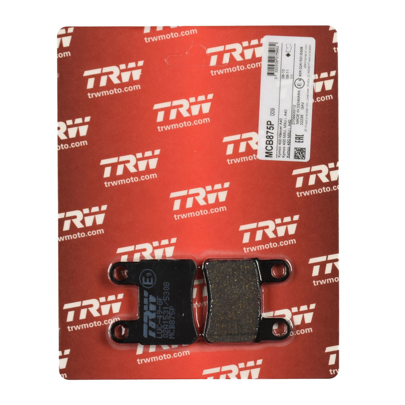 TRW Bremsbelag Parkbremse MCB875P