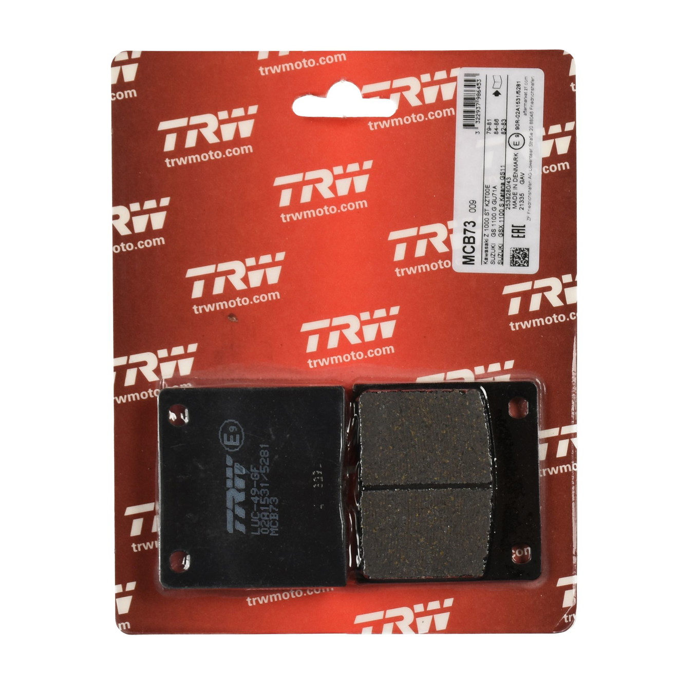 TRW Bremsbelag organisch MCB73