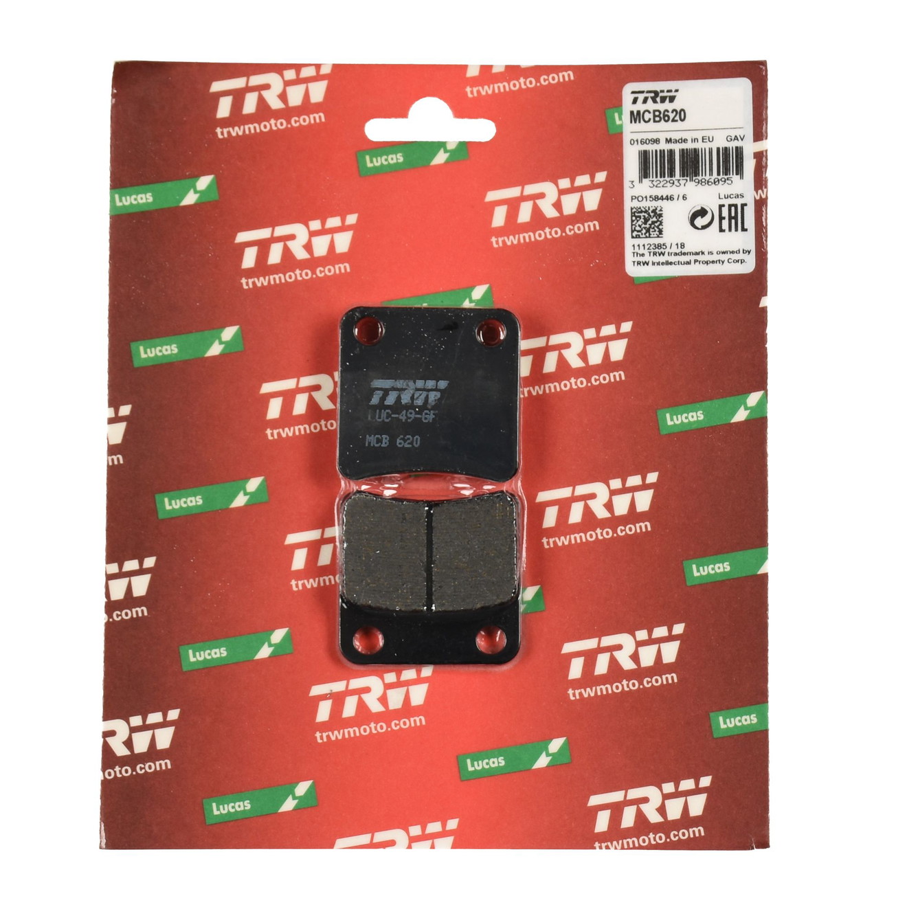 TRW Bremsbelag organisch MCB620