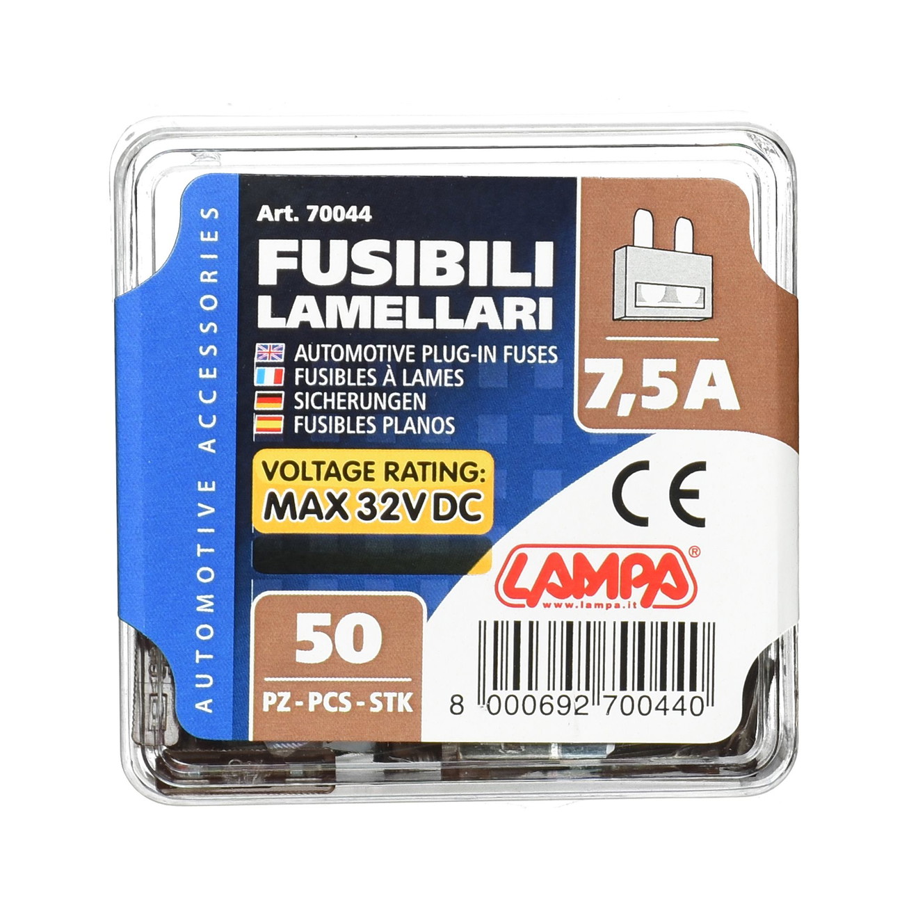 MotoLibre Sicherung 7,5AH VPE50
