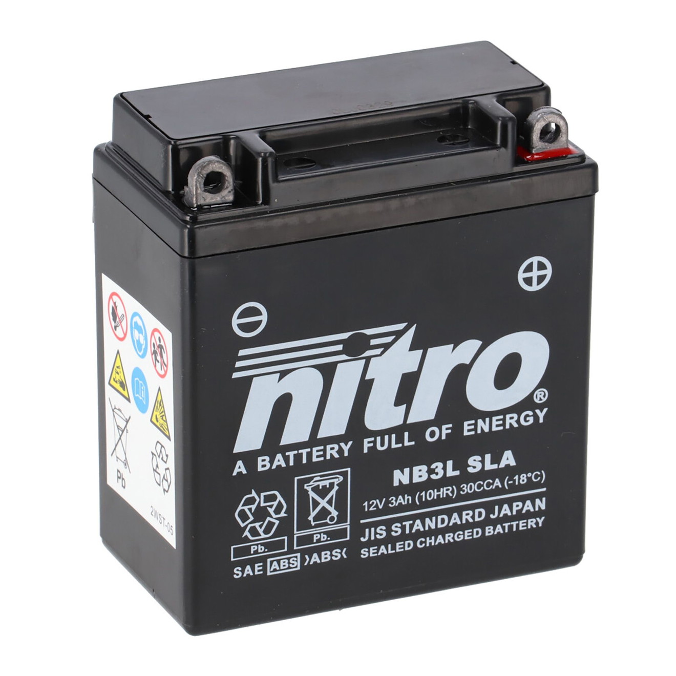 Nitro Batterie 12V 3AH YB3L-B SLA Gel 50313