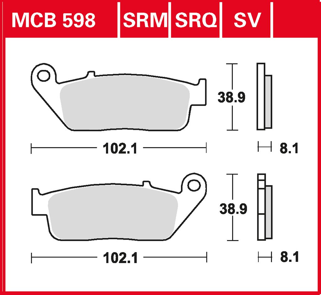TRW Bremsbelag Sinter Street