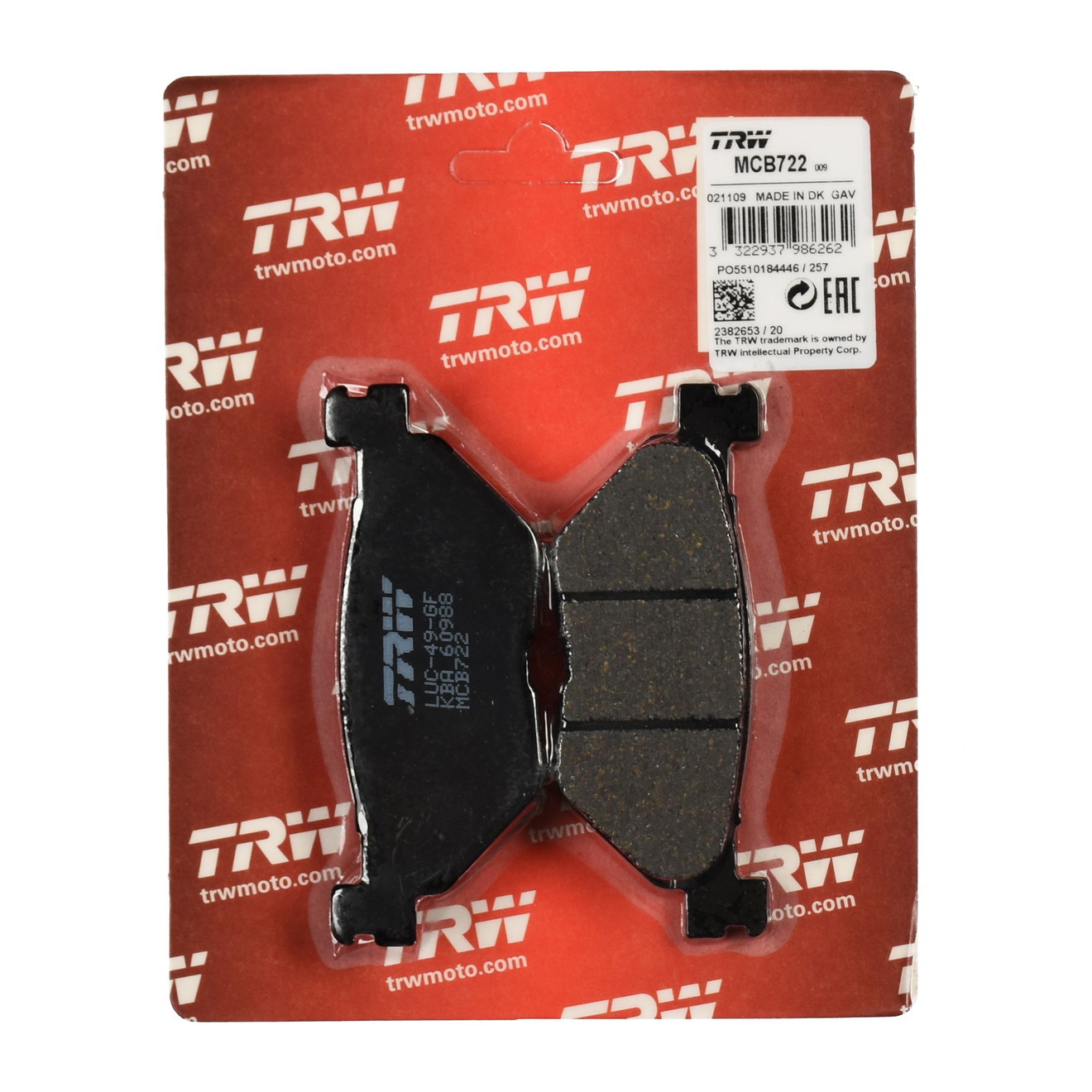 TRW Bremsbelag organisch MCB722