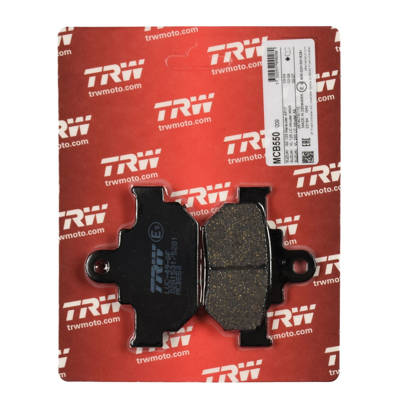 TRW Bremsbelag organisch MCB550