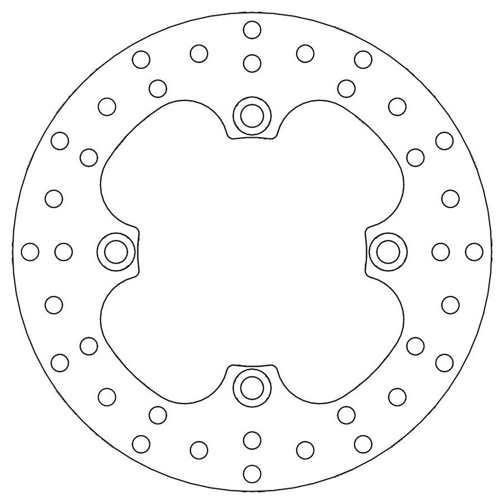 Moto-Master Bremsscheibe hinten starr mit ABE