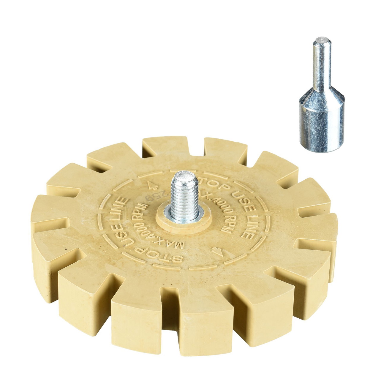 ShineMate 75mm Kleefverwijderaar Eraser Pad met tandrand – Spannfutter coupler