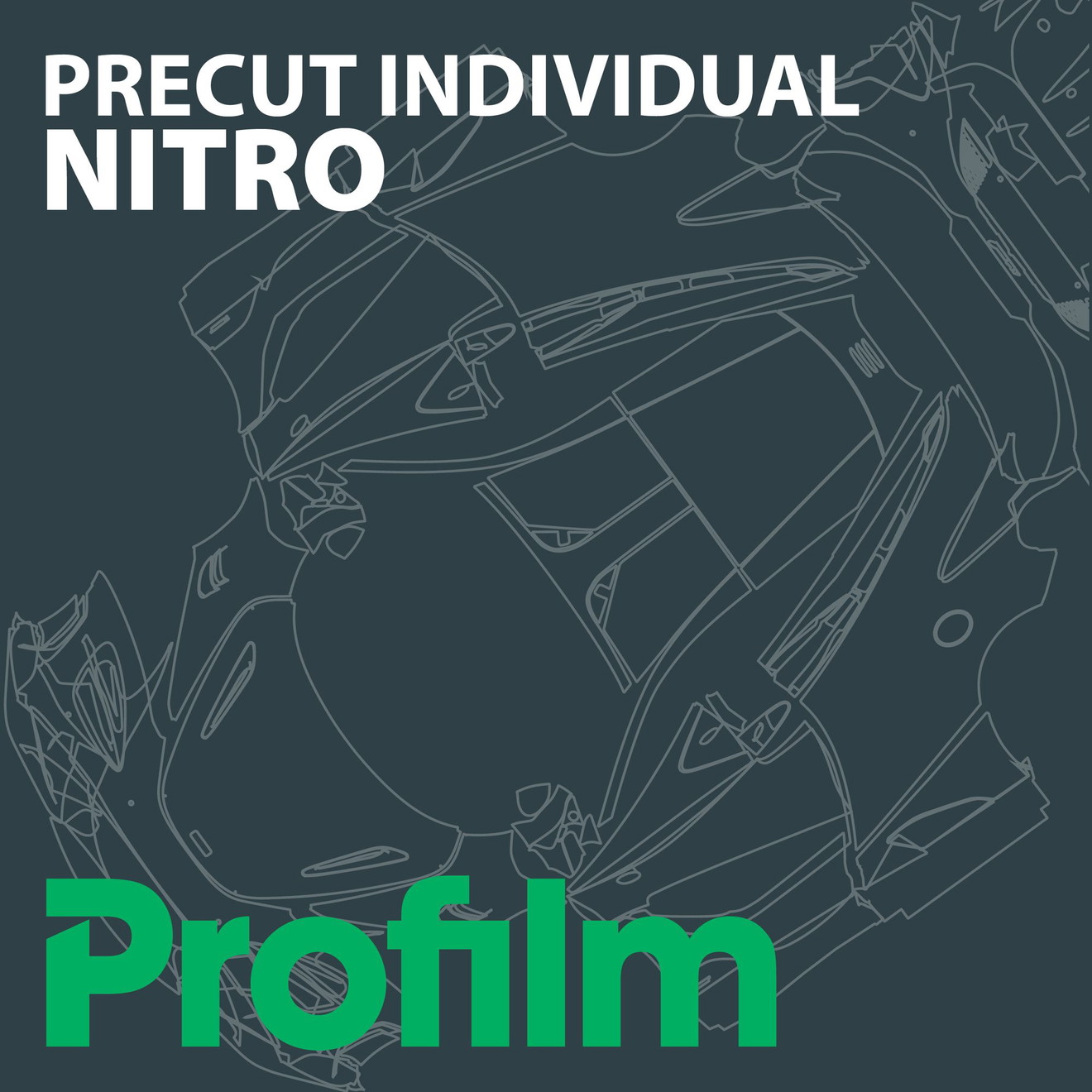 Profilm Custom PreCut NITRO Lackschutzfolie pro lfm