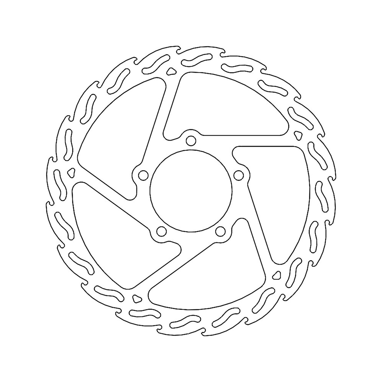 Moto-Master Bremsscheibe Flame vorne starr