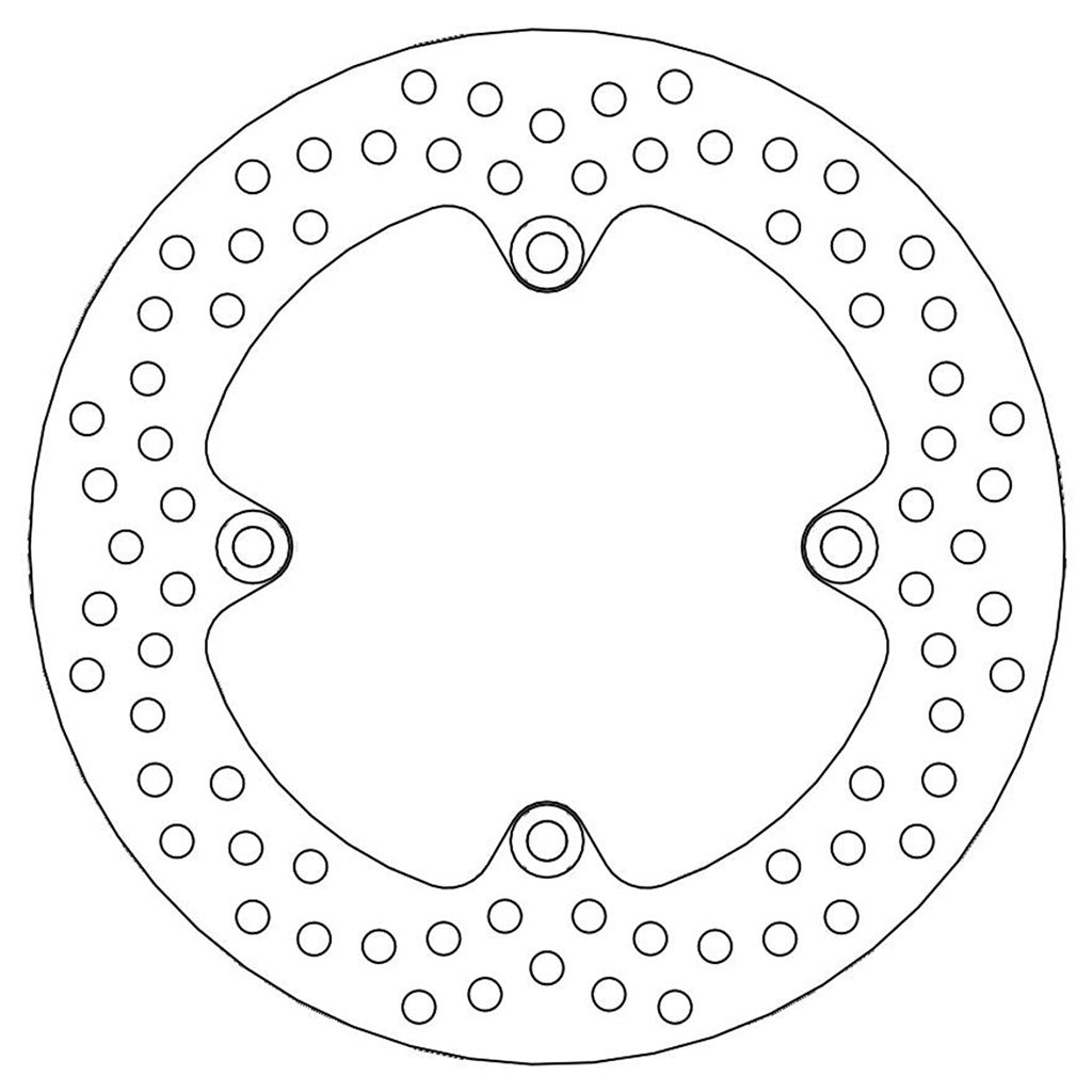 Moto-Master Bremsscheibe Halo hinten starr mit ABE