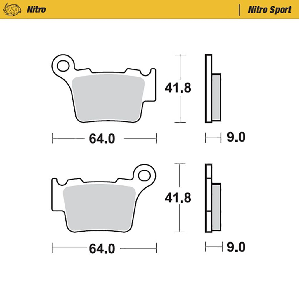 Moto-Master Bremsbelag Nitro Sport ohne ABE