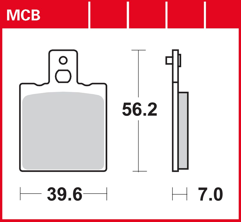 TRW Bremsbelag organisch Racing MCB75RQ