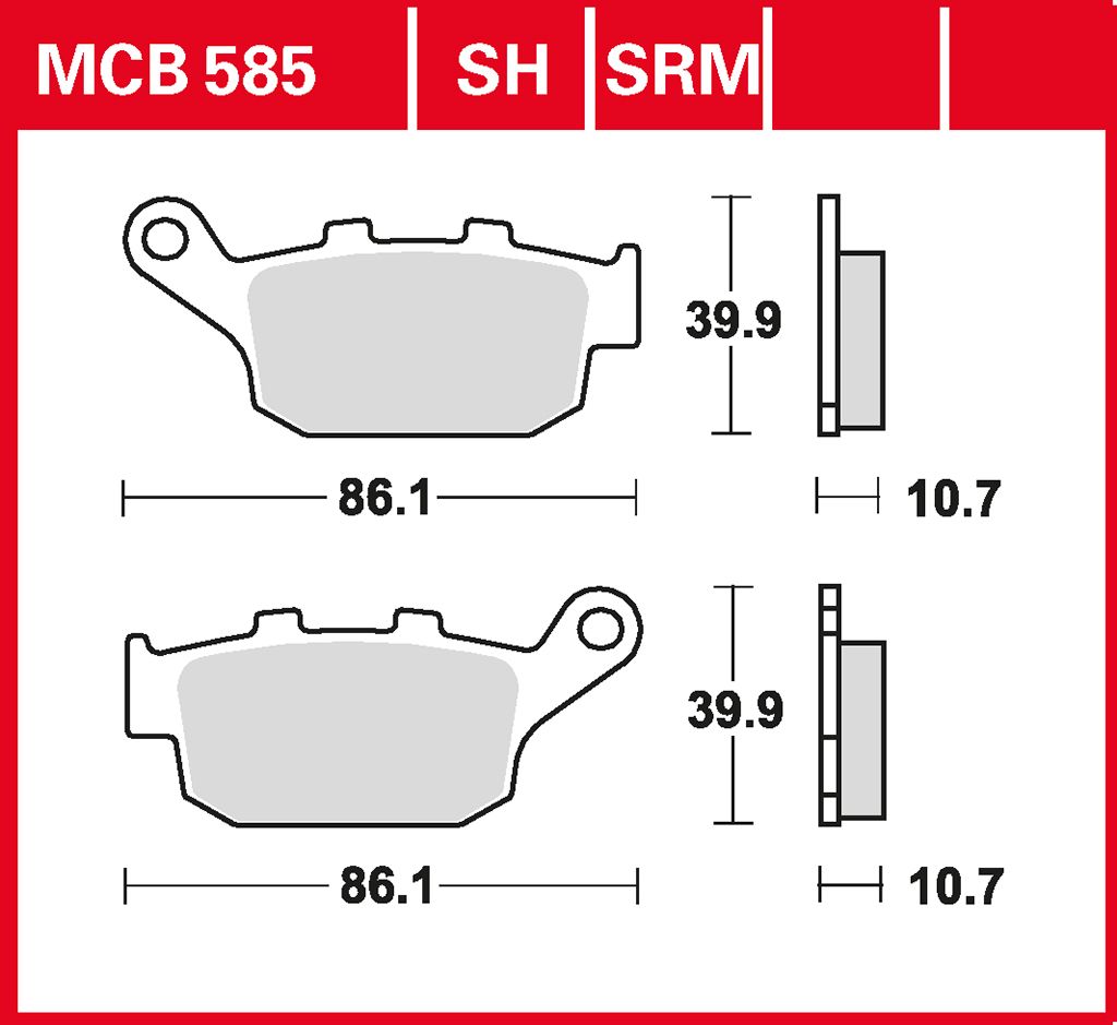 TRW Bremsbelag Sinter Street