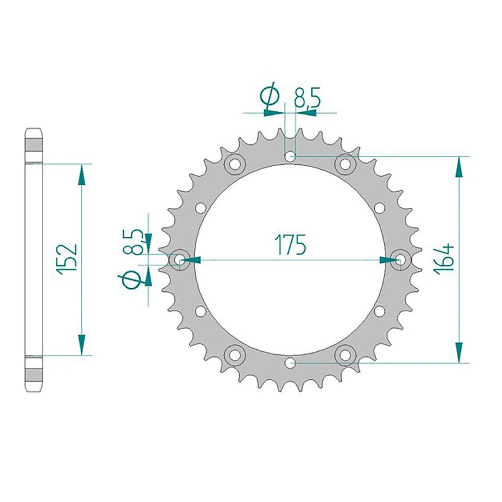 AFAM Kettenrad ALU #520 40 Zähne