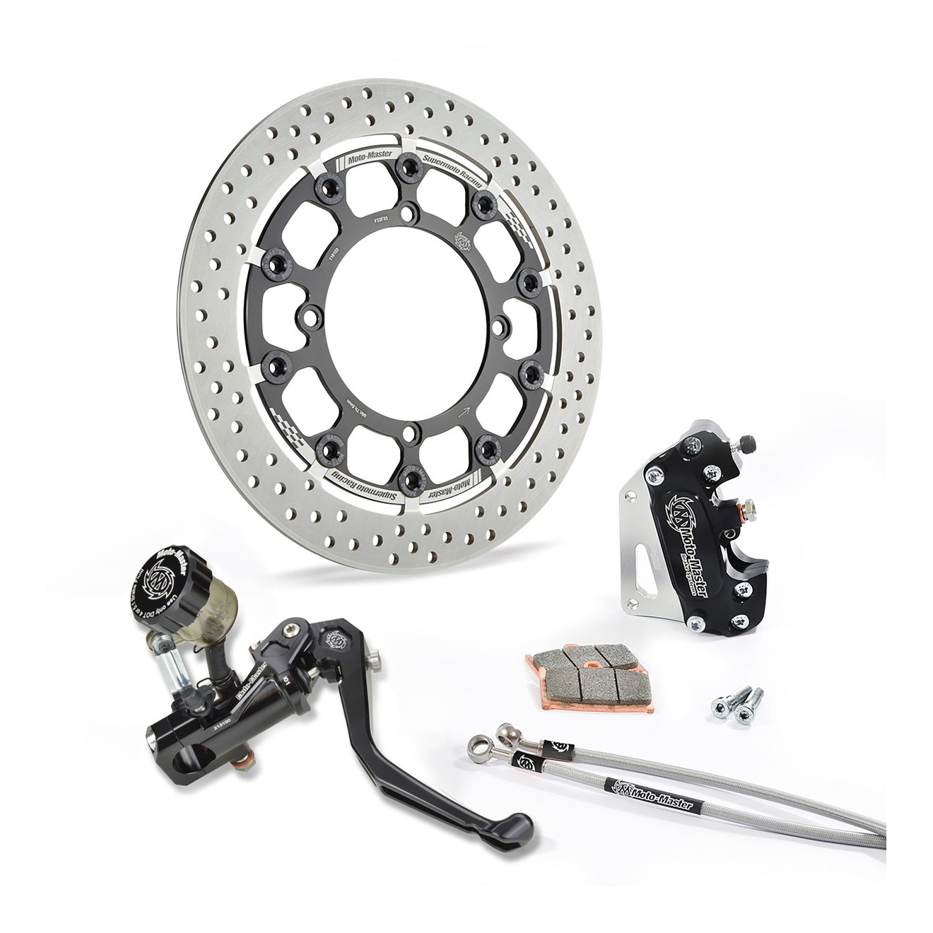 Moto-Master Supermoto Kit 300 Halo Bremsscheibe Bremssattel Bremspumpe