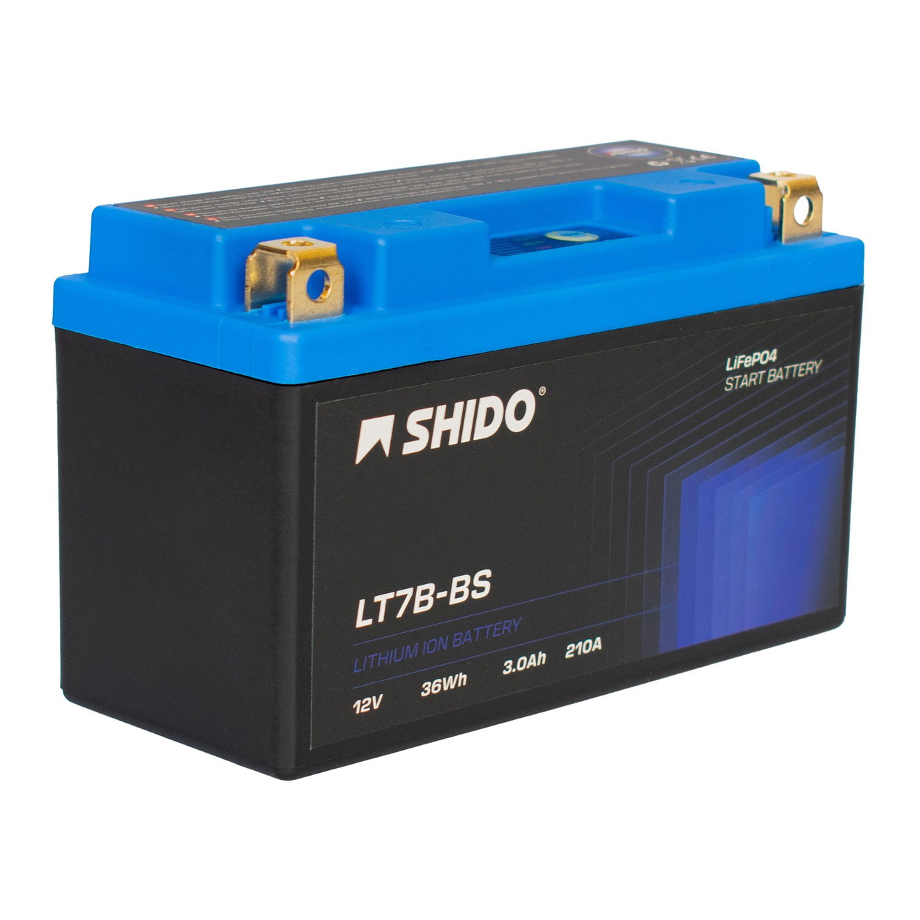 Shido Batterie 12V 3AH6AH YT7B-BS Lithium-Ionen 50719