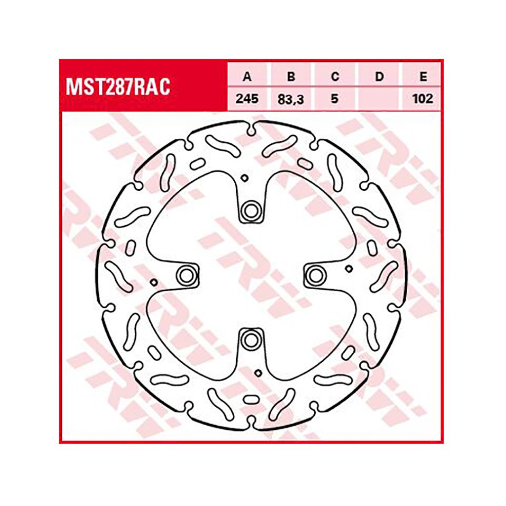 TRW Bremsscheibe MST287RAC