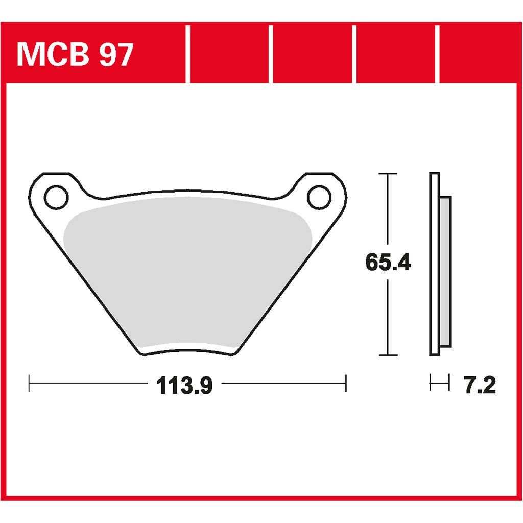 TRW Bremsbelag Performance Comfort MCB97PC