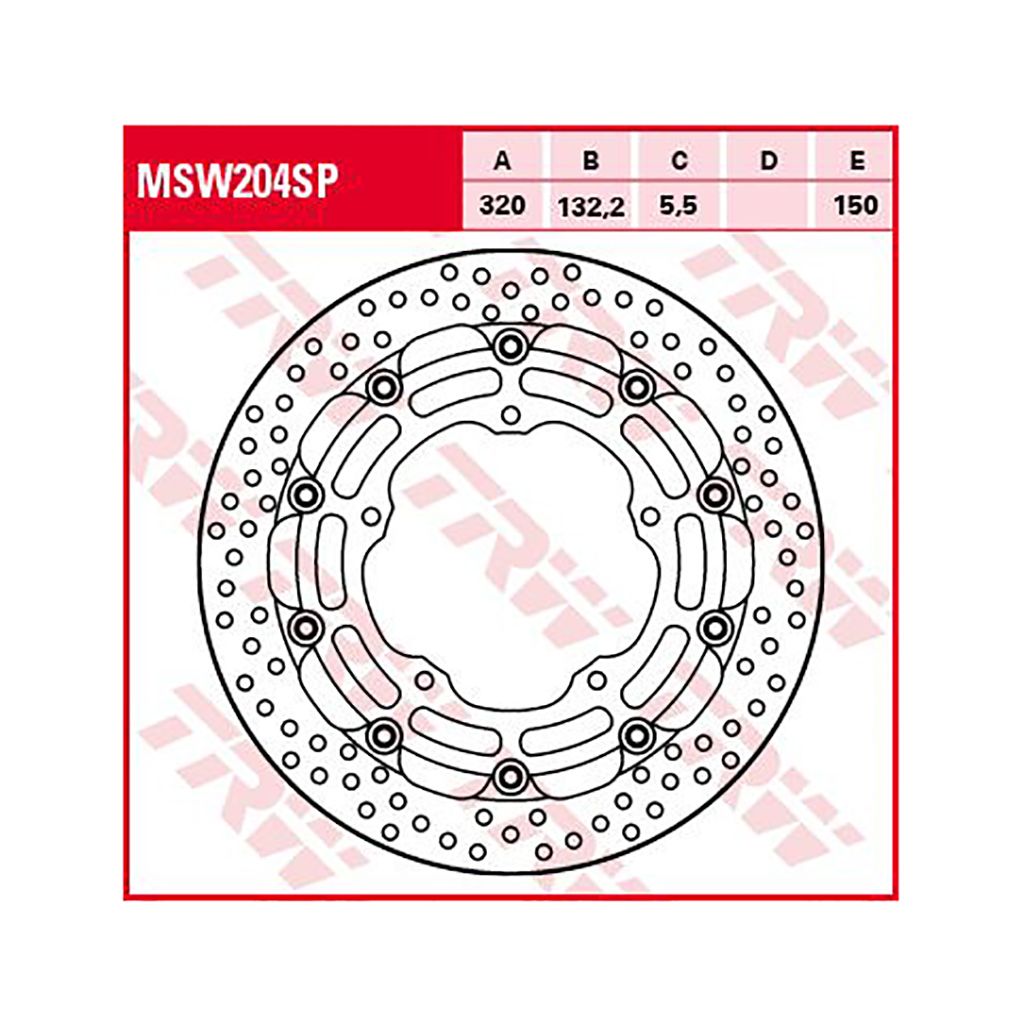 TRW Bremsscheibe 5,5 mm ohne ABE