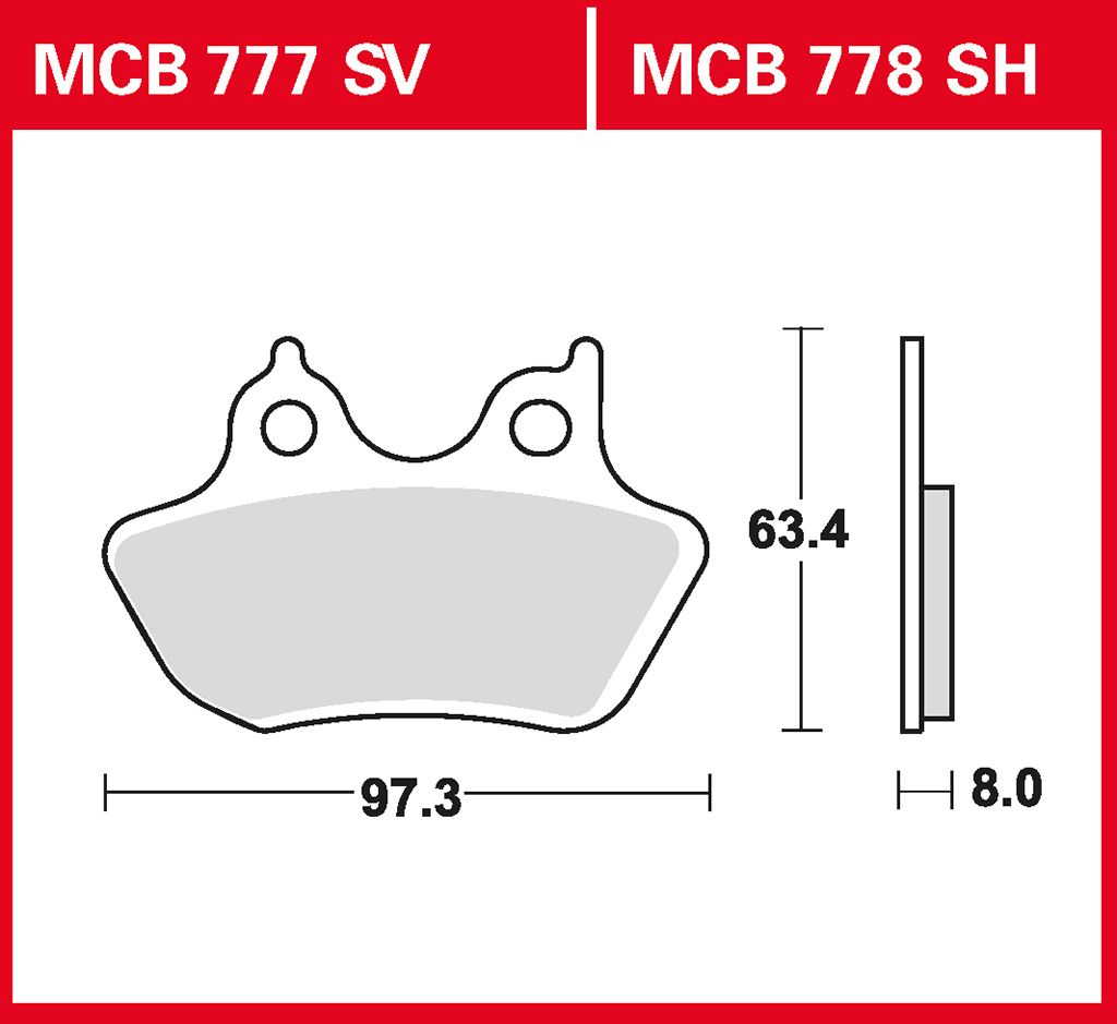 TRW Bremsbelag Performance Comfort MCB777PC