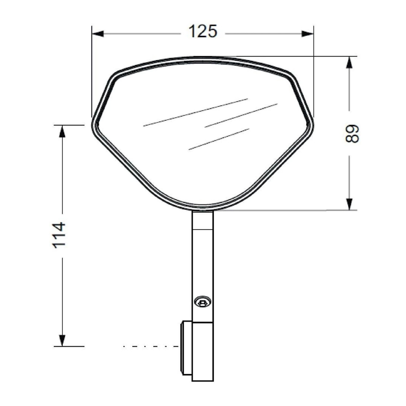 Puig Lenkerendenspiegel 21618N Aluminium schwarz inkl. Adapter