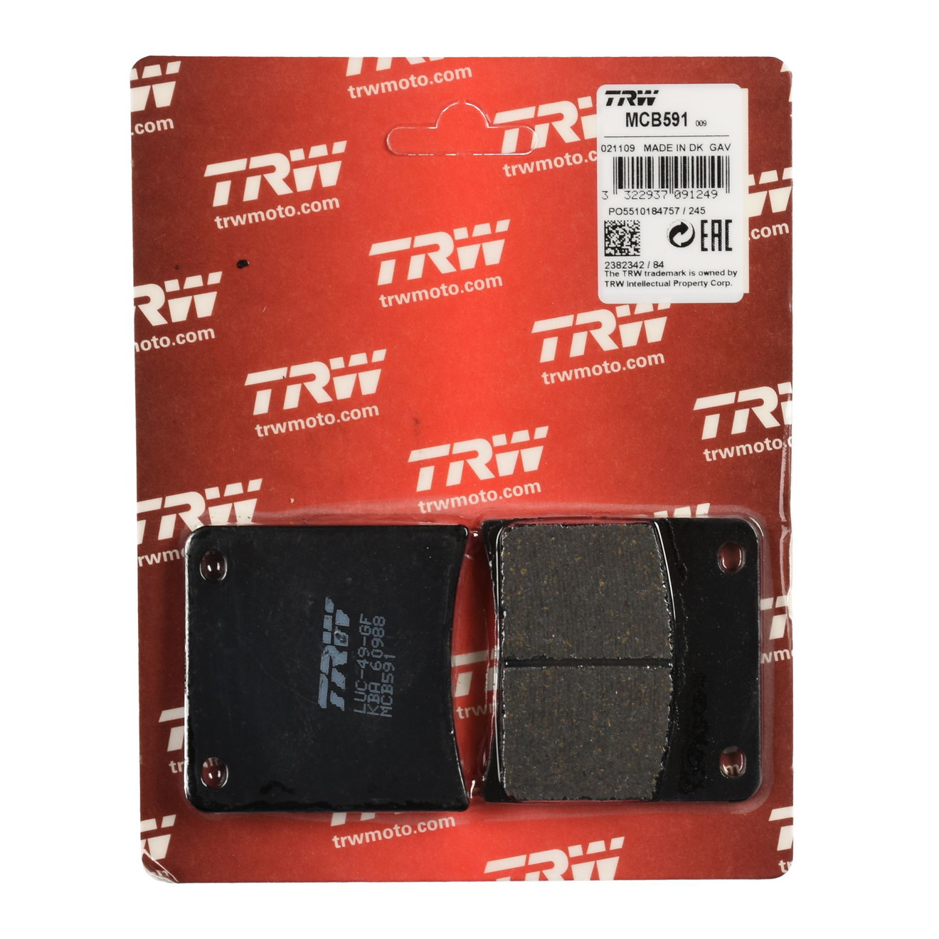 TRW Bremsbelag organisch MCB591
