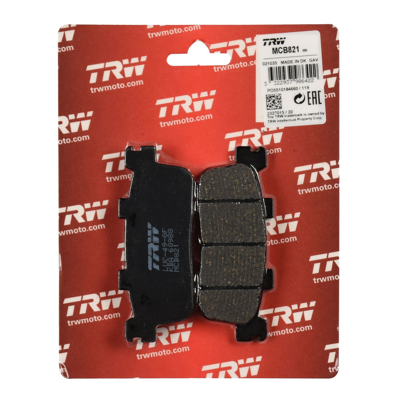 TRW Bremsbelag organisch MCB821
