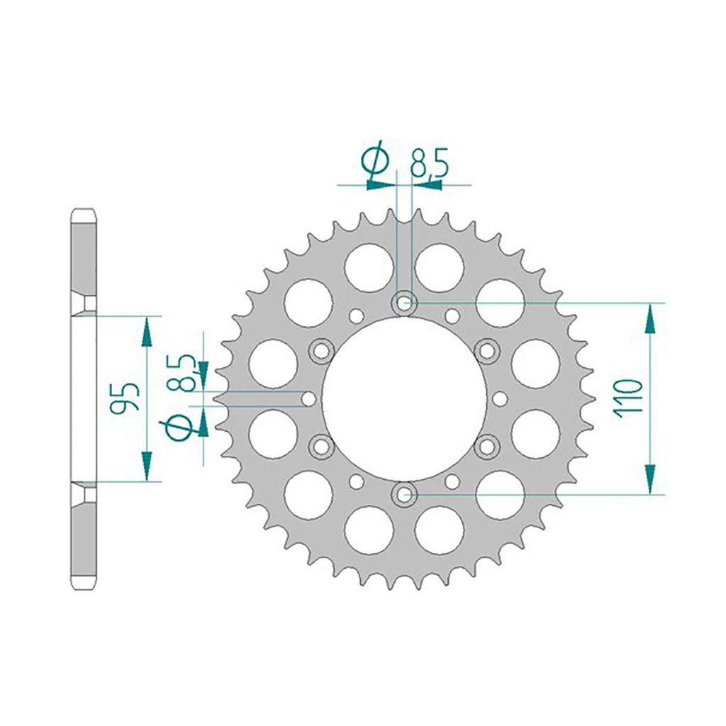 AFAM Kettenrad ALU #520 42 Zähne