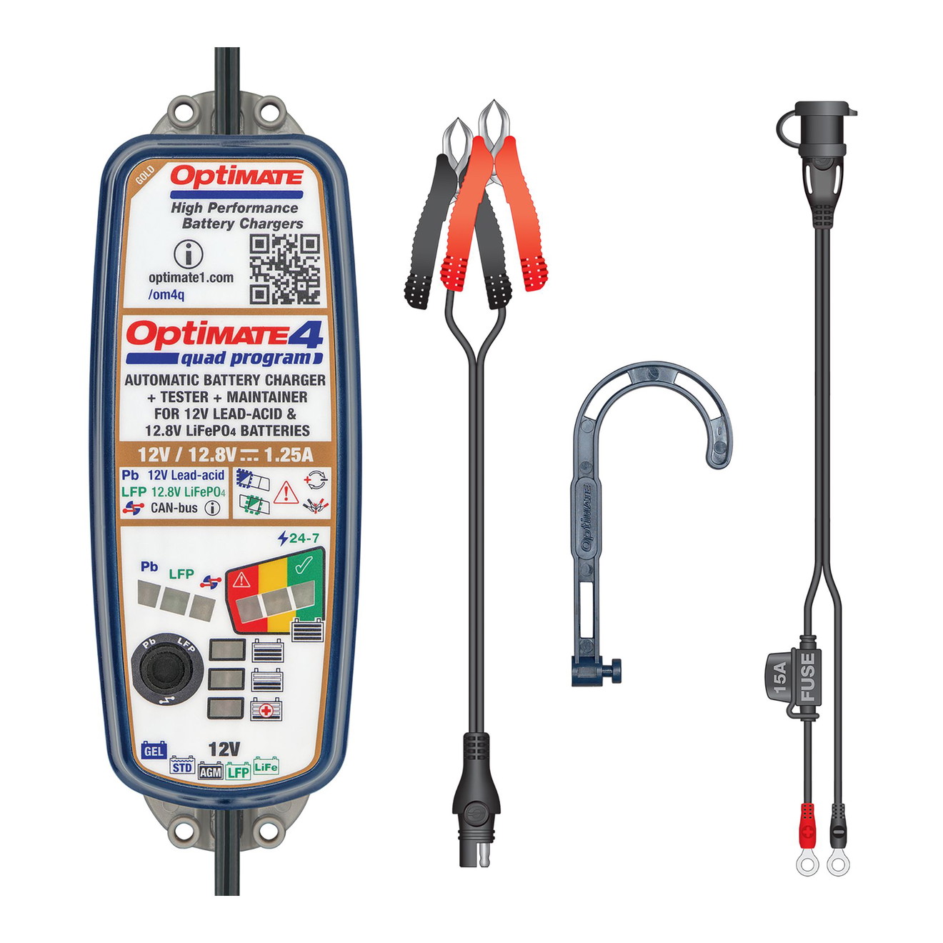 Optimate 4 Dual Batterieladegerät 12V CAN-Bus fähig