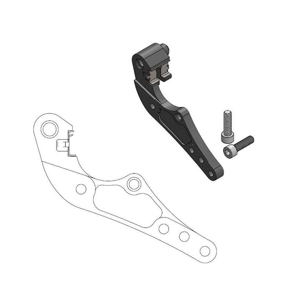 Moto-Master Bremssattel-Adapter Oversize Dakar 298 mm Ø passt an Magura Bremssattel