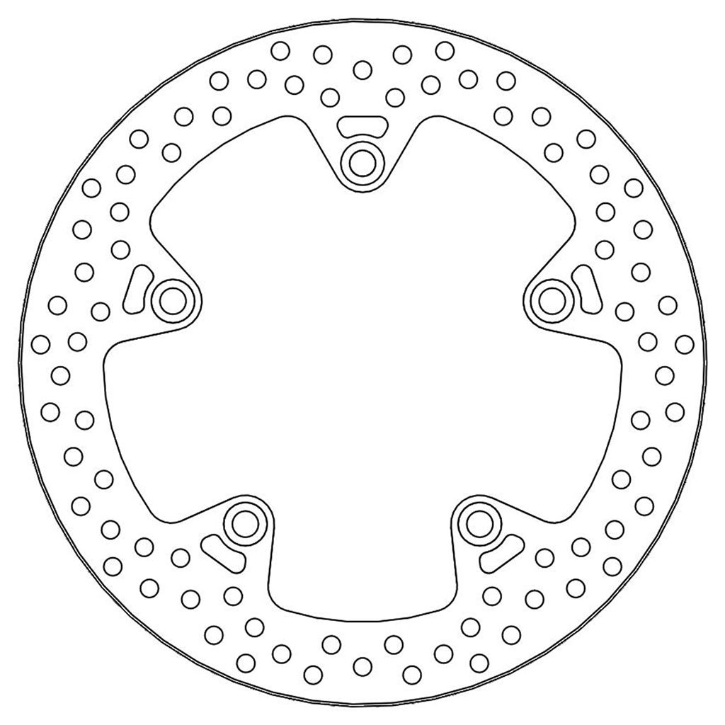 Moto-Master Bremsscheibe Halo hinten starr mit ABE