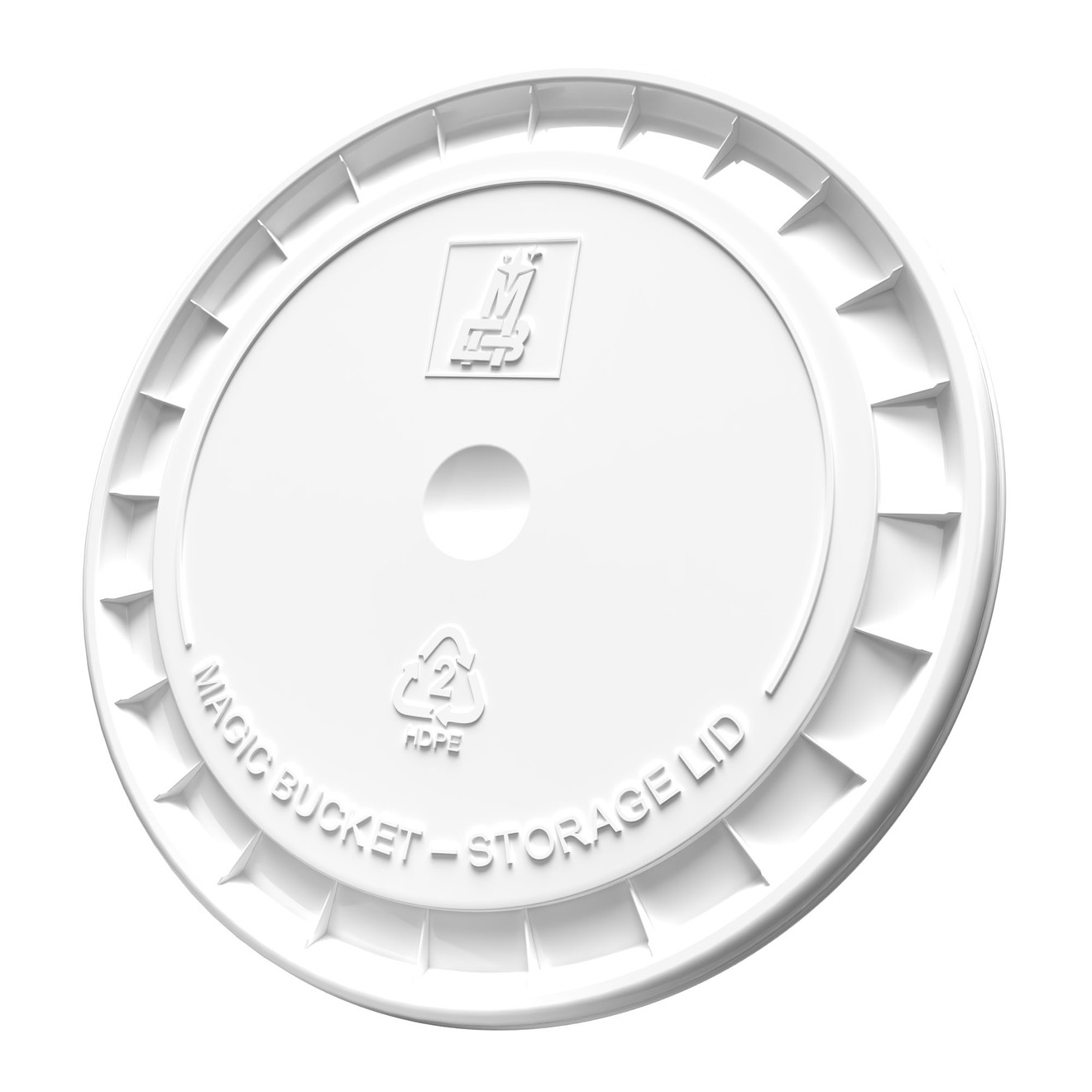 Magic Bucket Wascheimer Deckel Klickfunktion für Galloneneimer weiss