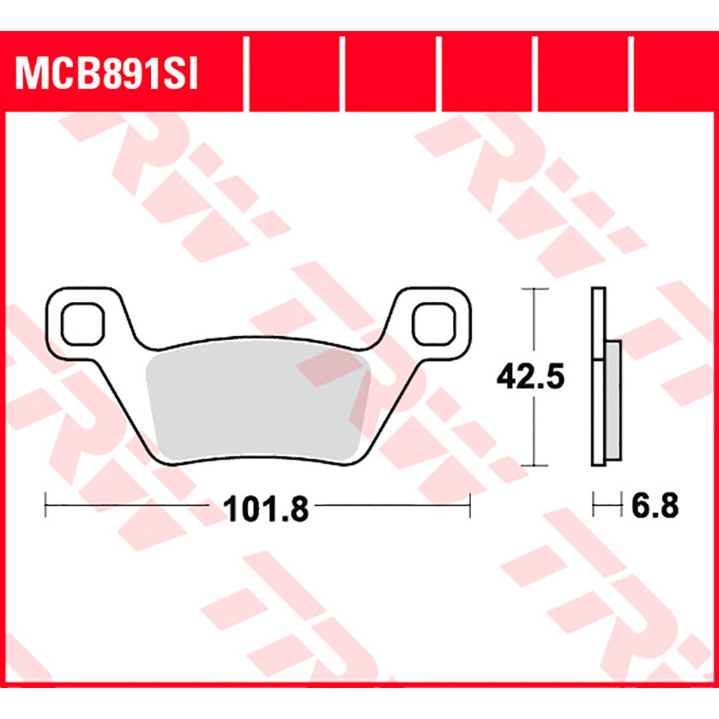 TRW Bremsbelag Sinter Offroad MCB891SI