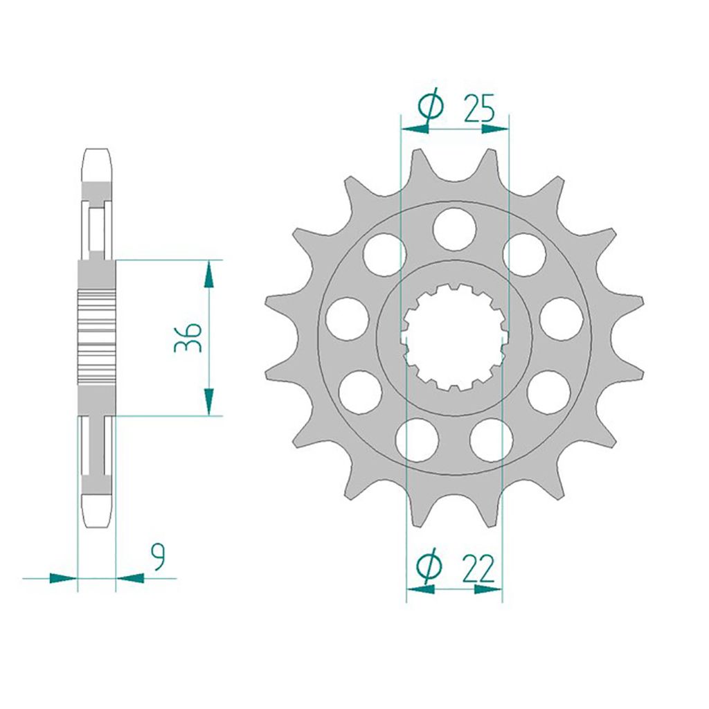 AFAM Ritzel #525 16 Zähne