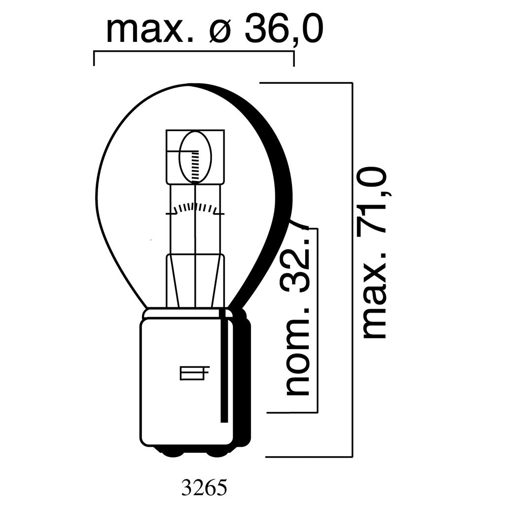 Floesser Lampe Flösser 6V 35/35W BA20d klar
