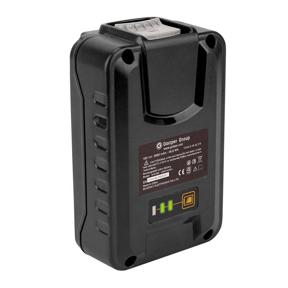 IK 18V 2600 mAh Lithium-Ion Batterij voor IK Spuitapparaten
