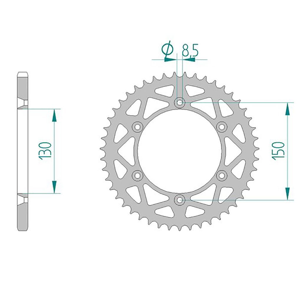 AFAM Kettenrad ALU #520 47 Zähne