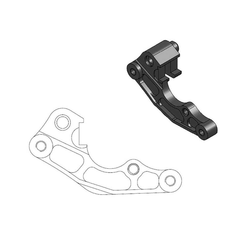 Moto-Master Bremssattel-Adapter Oversize MX 260 mm Ø