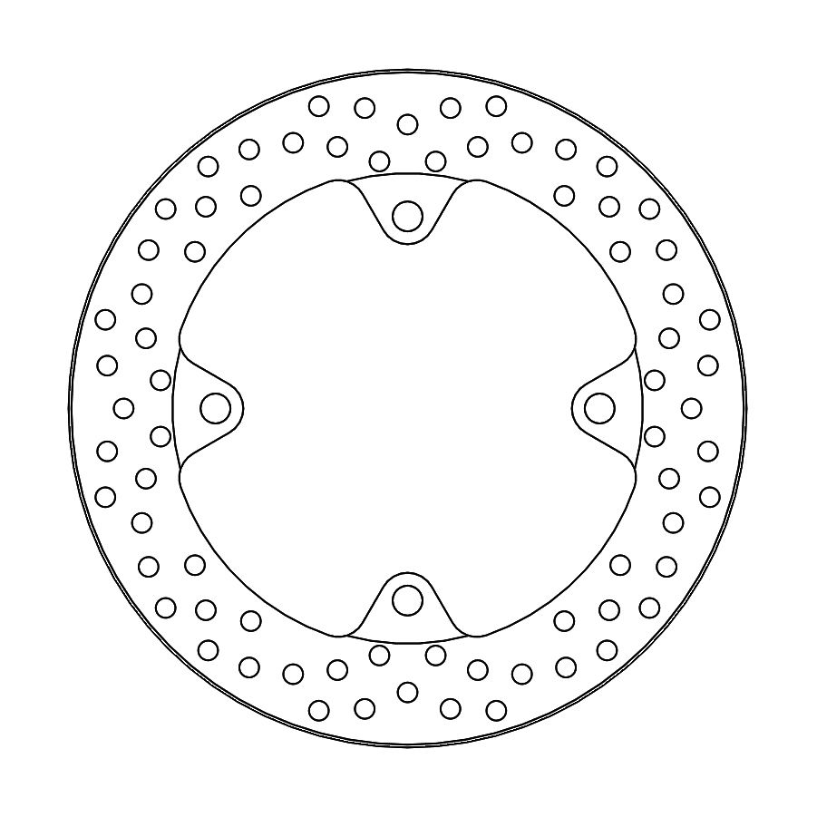 Moto-Master Bremsscheibe Halo hinten