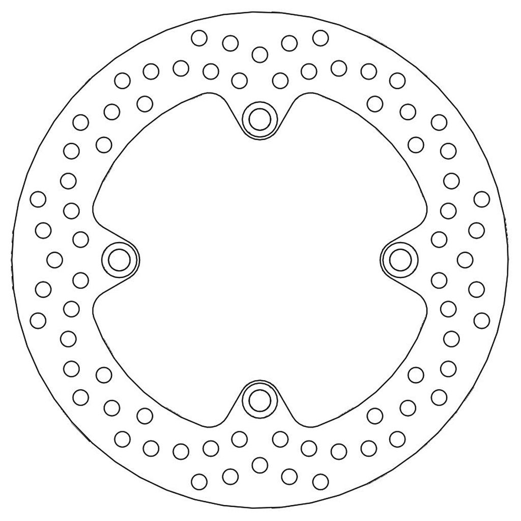 Moto-Master Bremsscheibe Halo hinten starr mit ABE