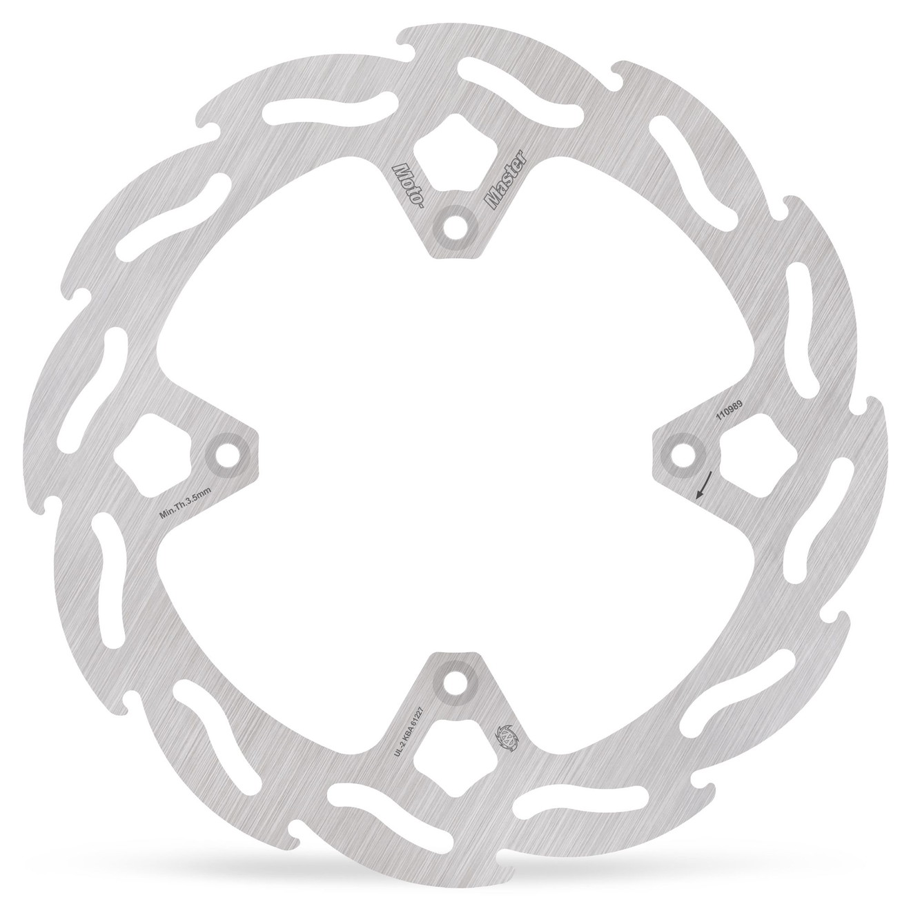 Moto-Master Bremsscheibe Flame hinten starr mit ABE
