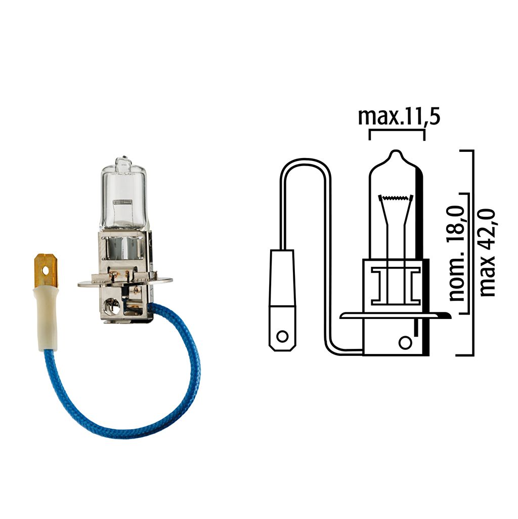 Flösser Lampe 12V 55W PK22s H3 VPE1