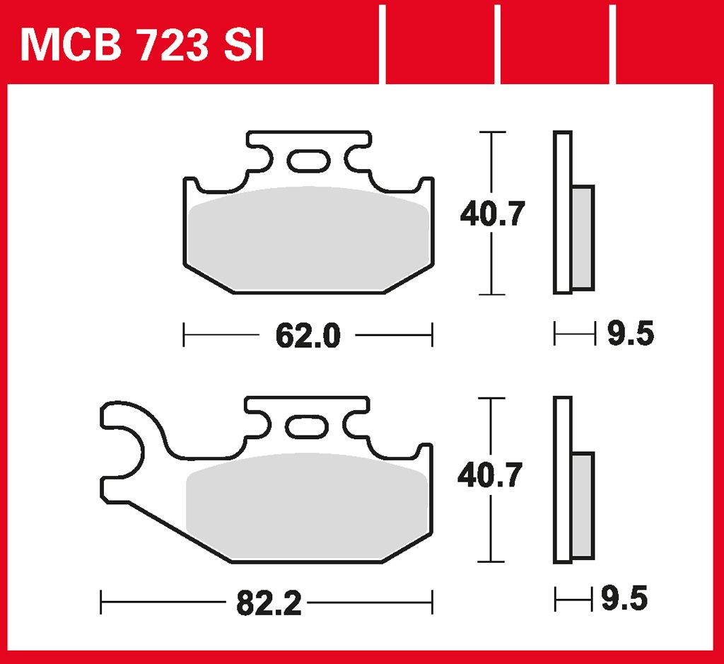 TRW Bremsbelag Sinter Offroad MCB723SI