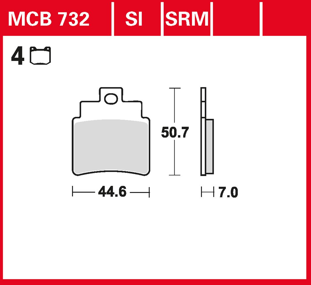 TRW Bremsbelag Sinter Offroad MCB732SI