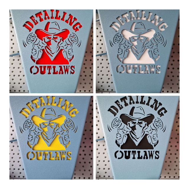 Detailing Outlaws Buffaway Color Insert Custom Color Card