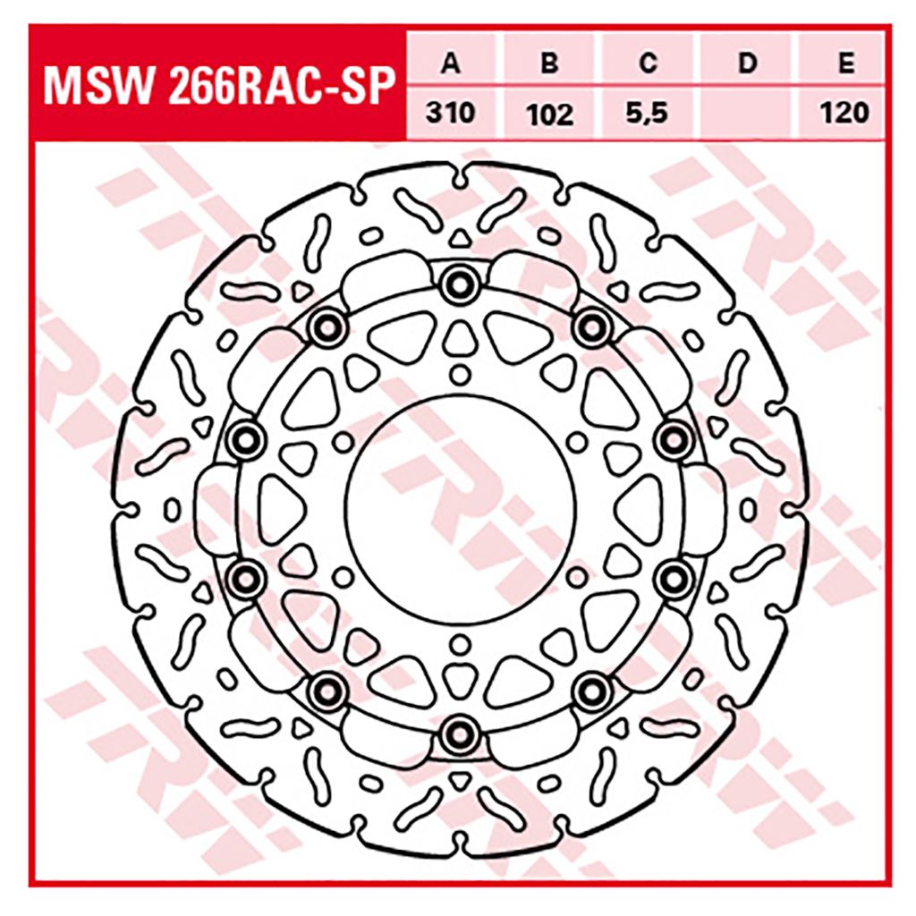 TRW Bremsscheibe 5,5 mm ohne ABE