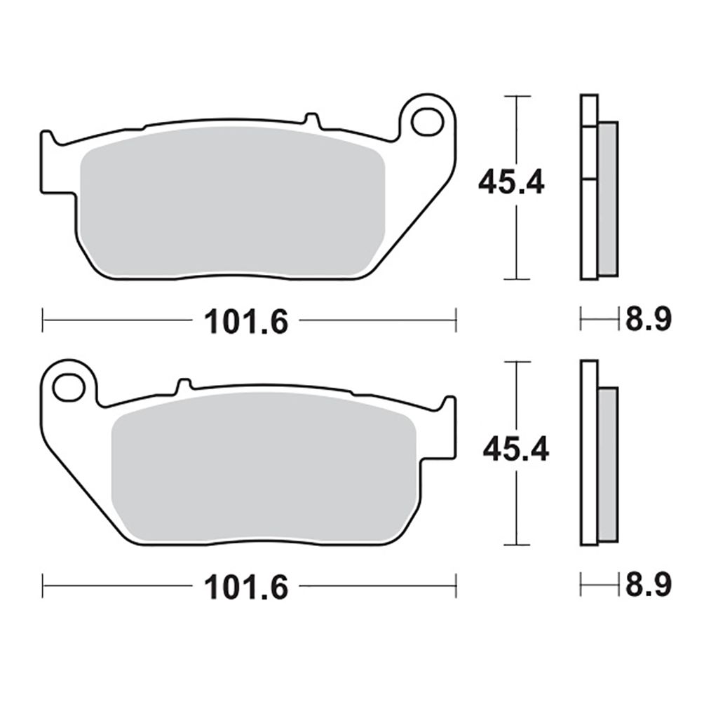 Moto-Master Bremsbelag RoadPRO Sinter vorn